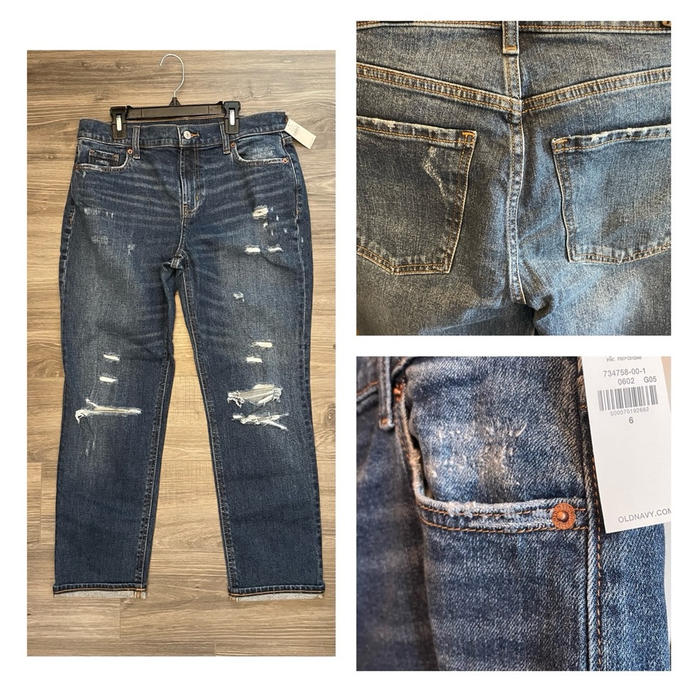 Old Navy mid rise boyfriend jeans